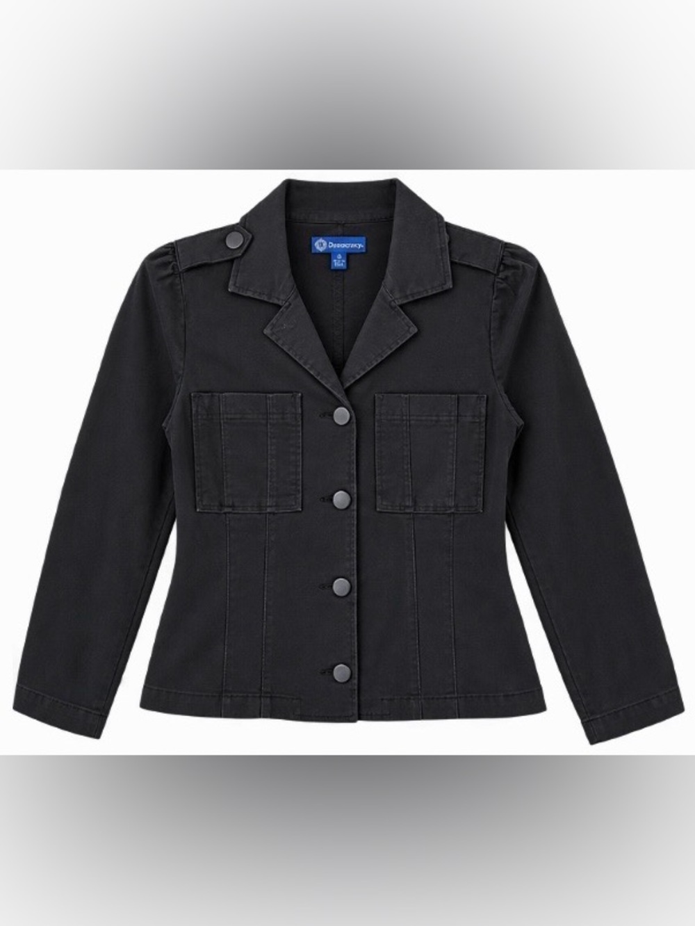 Democracy Black Utility-Style Jean Jacket
